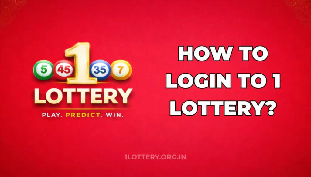 HOW TO LOGIN TO 1 LOTTERY?