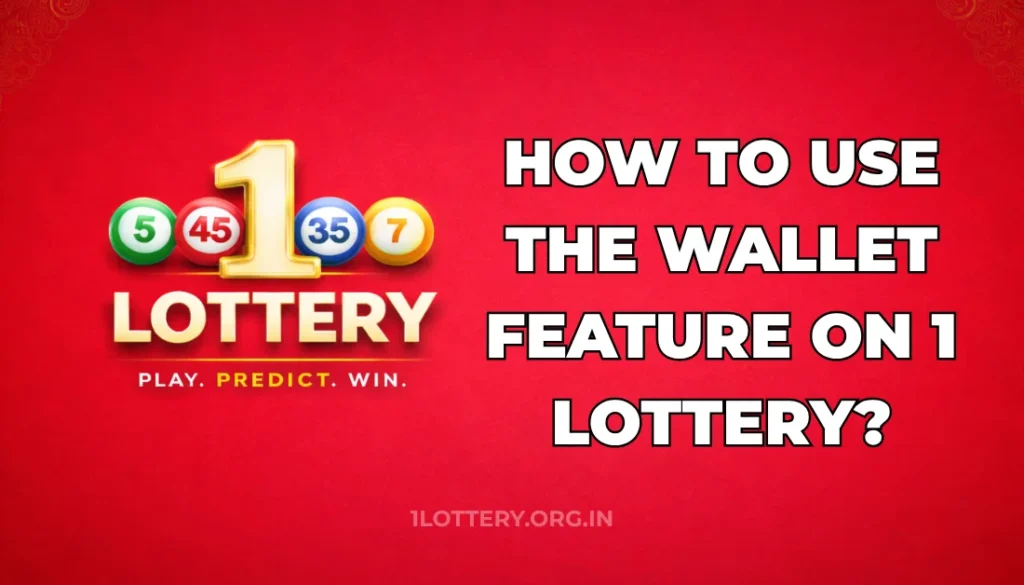 HOW TO USE WALLET FEATURE ON 1 LOTTERY?